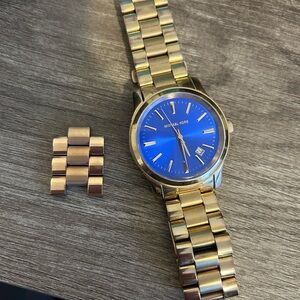 Blue and Gold Michael Kors Watch.